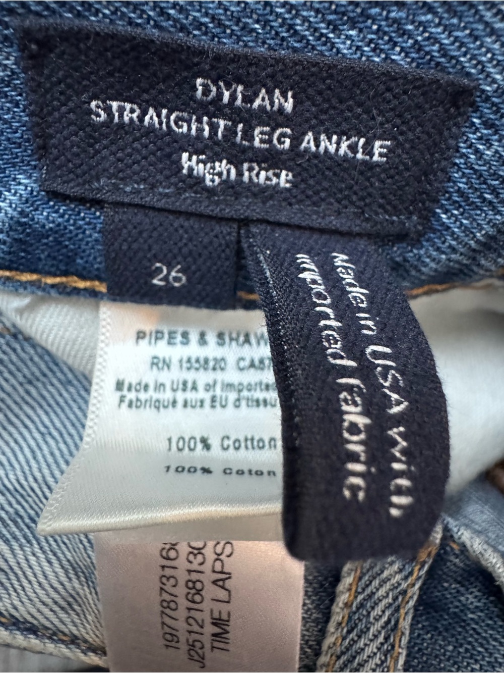 Veronica Beard Dylan High Rise Patchwork Straight-Leg Ankle Jeans $398 Size 26 - Picture 10 of 12